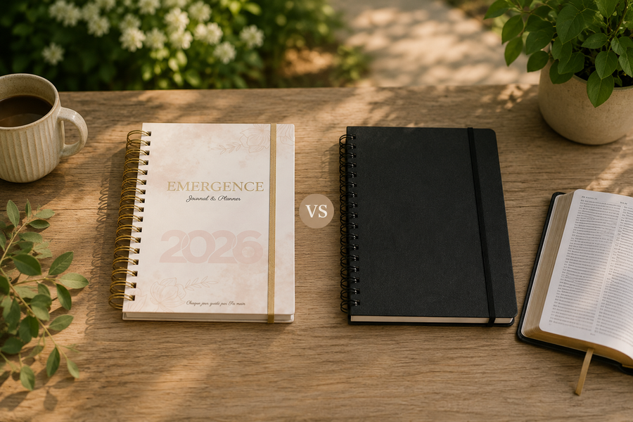 Planner chrétien 2027 vs agenda classique : quelle différence pour une femme de foi ?