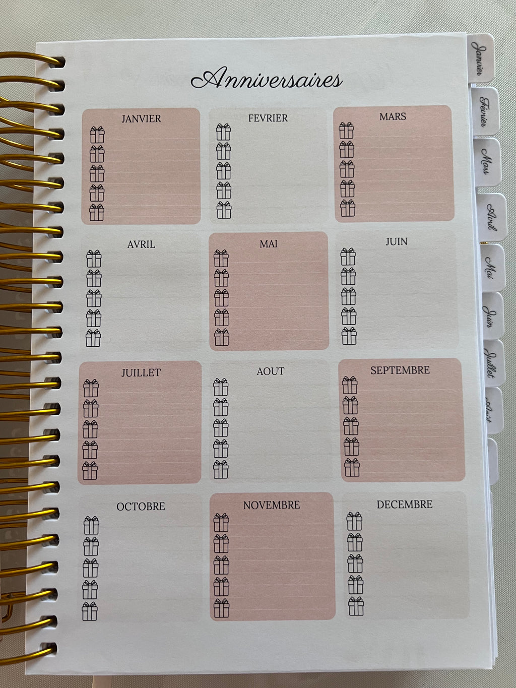 Journal/Planner 2026 (stock limité)