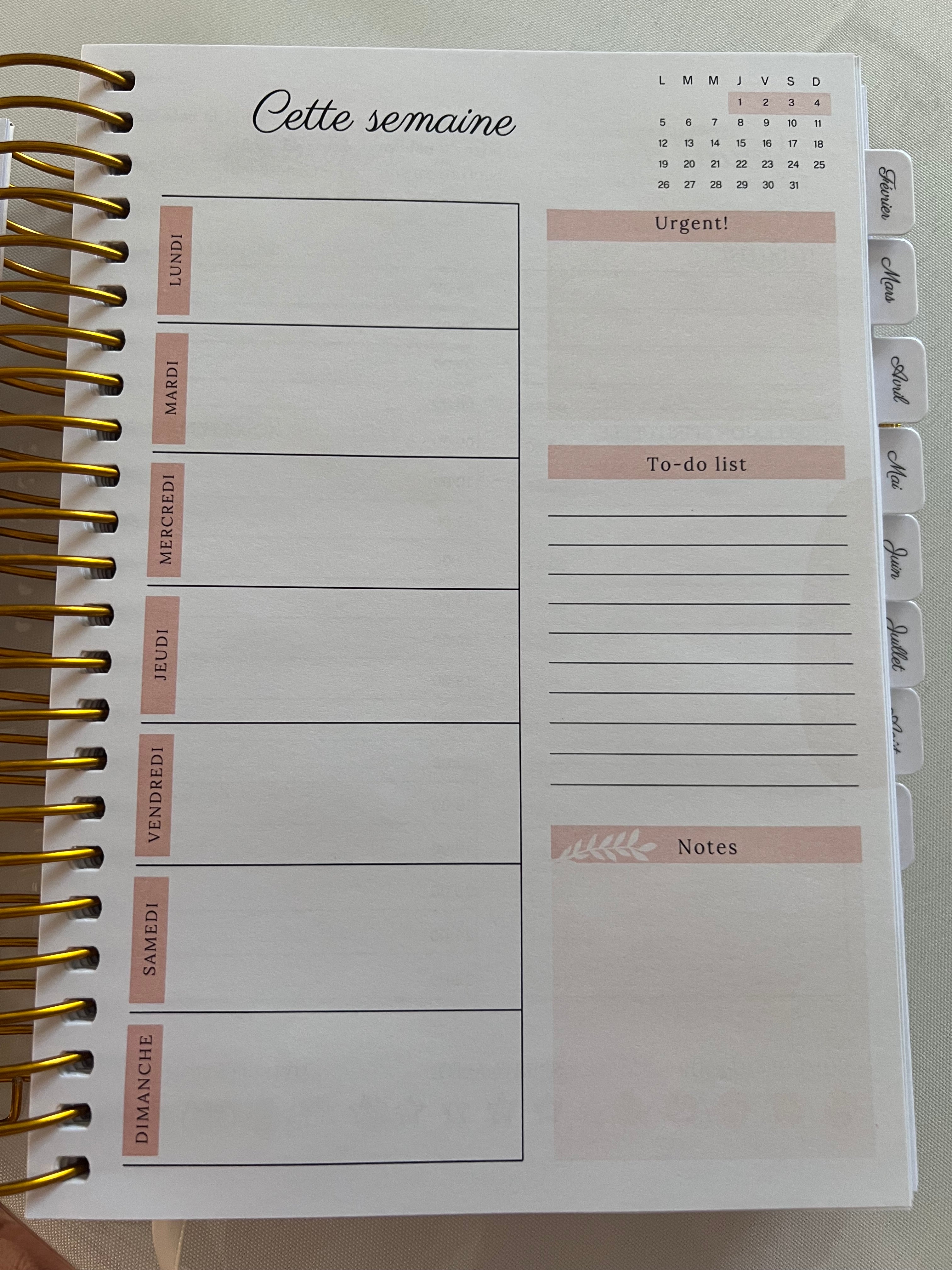 Journal/Planner 2026 (stock limité)