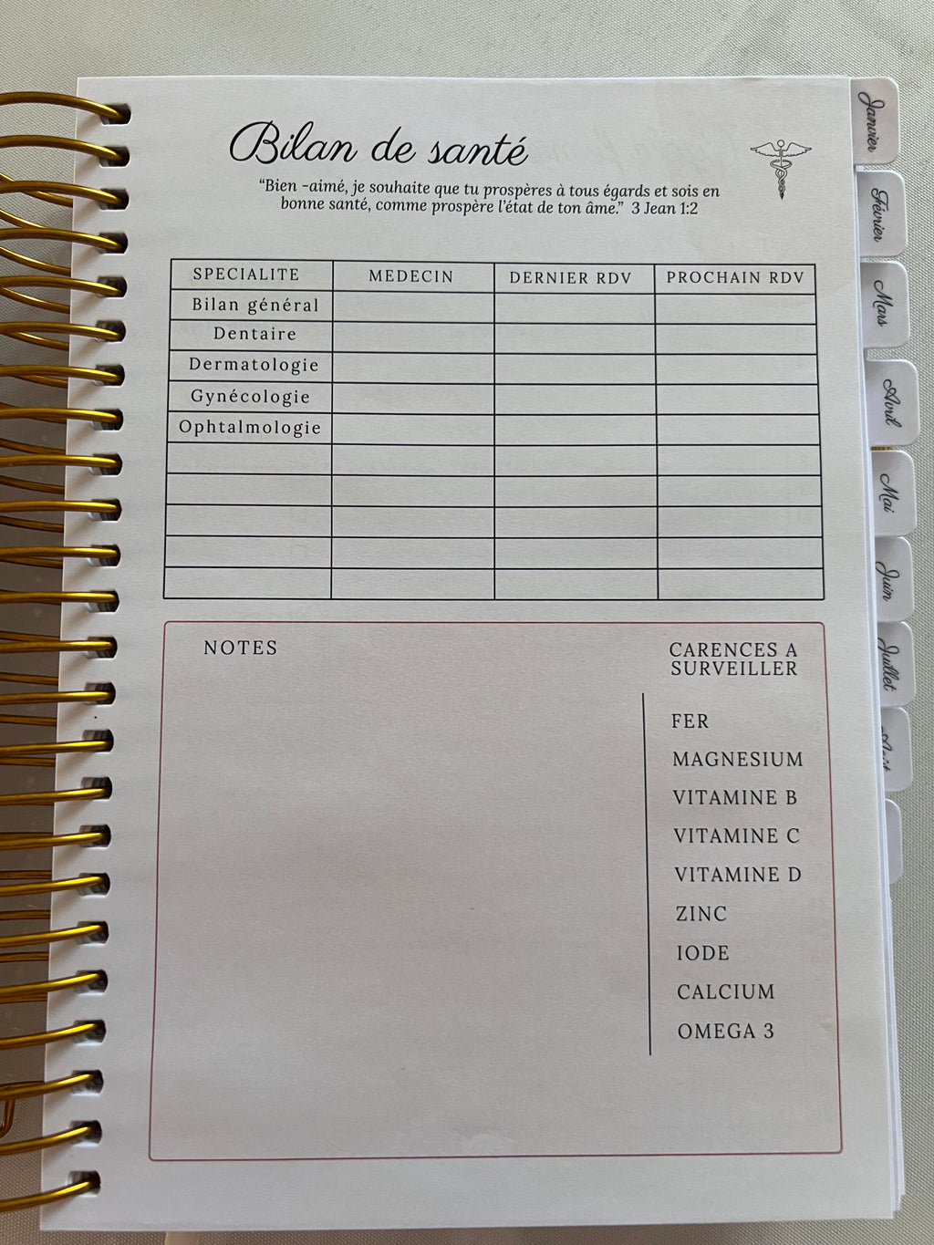 Journal/Planner 2026 (stock limité)