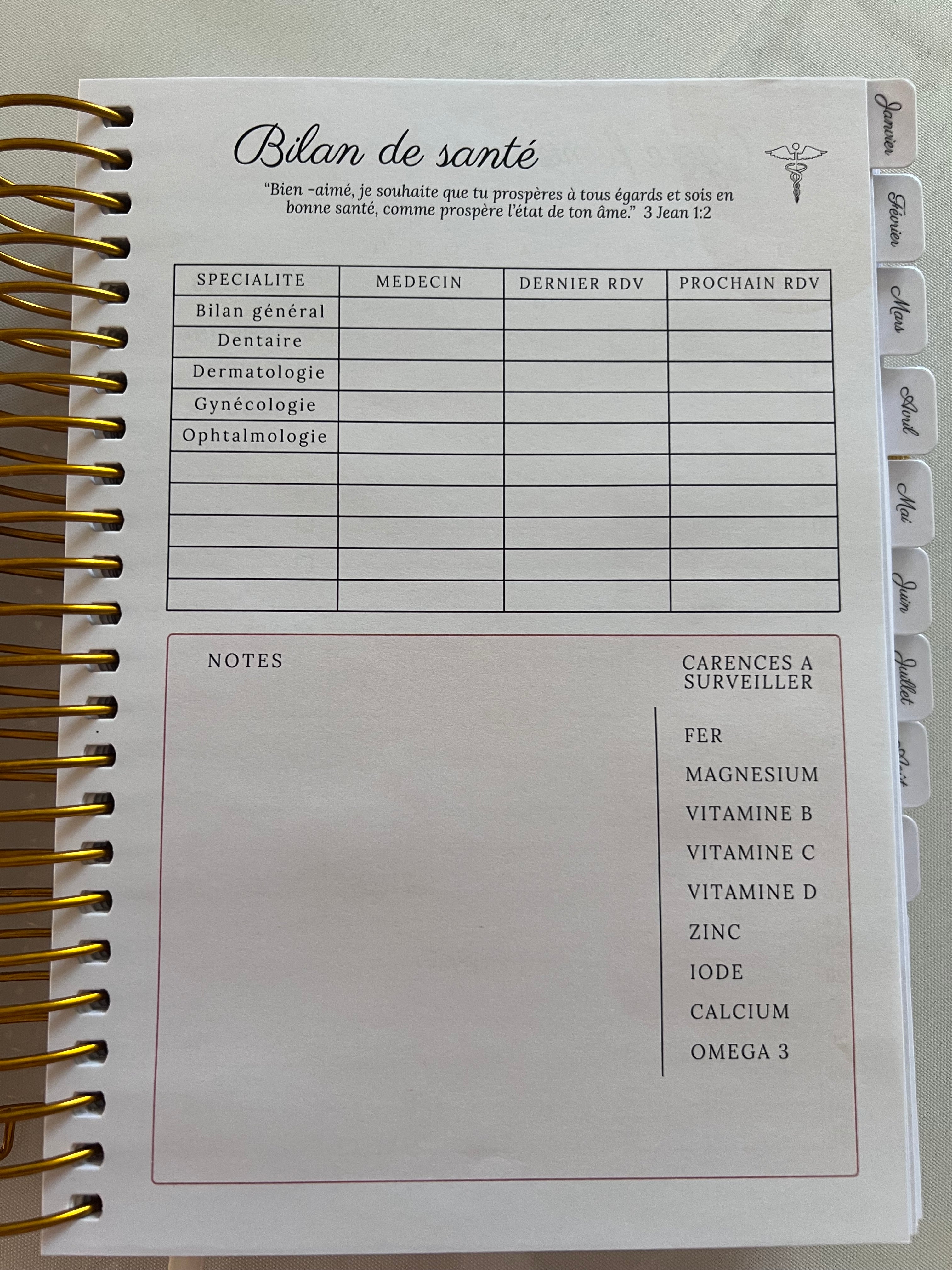 Journal/Planner 2026 (stock limité)