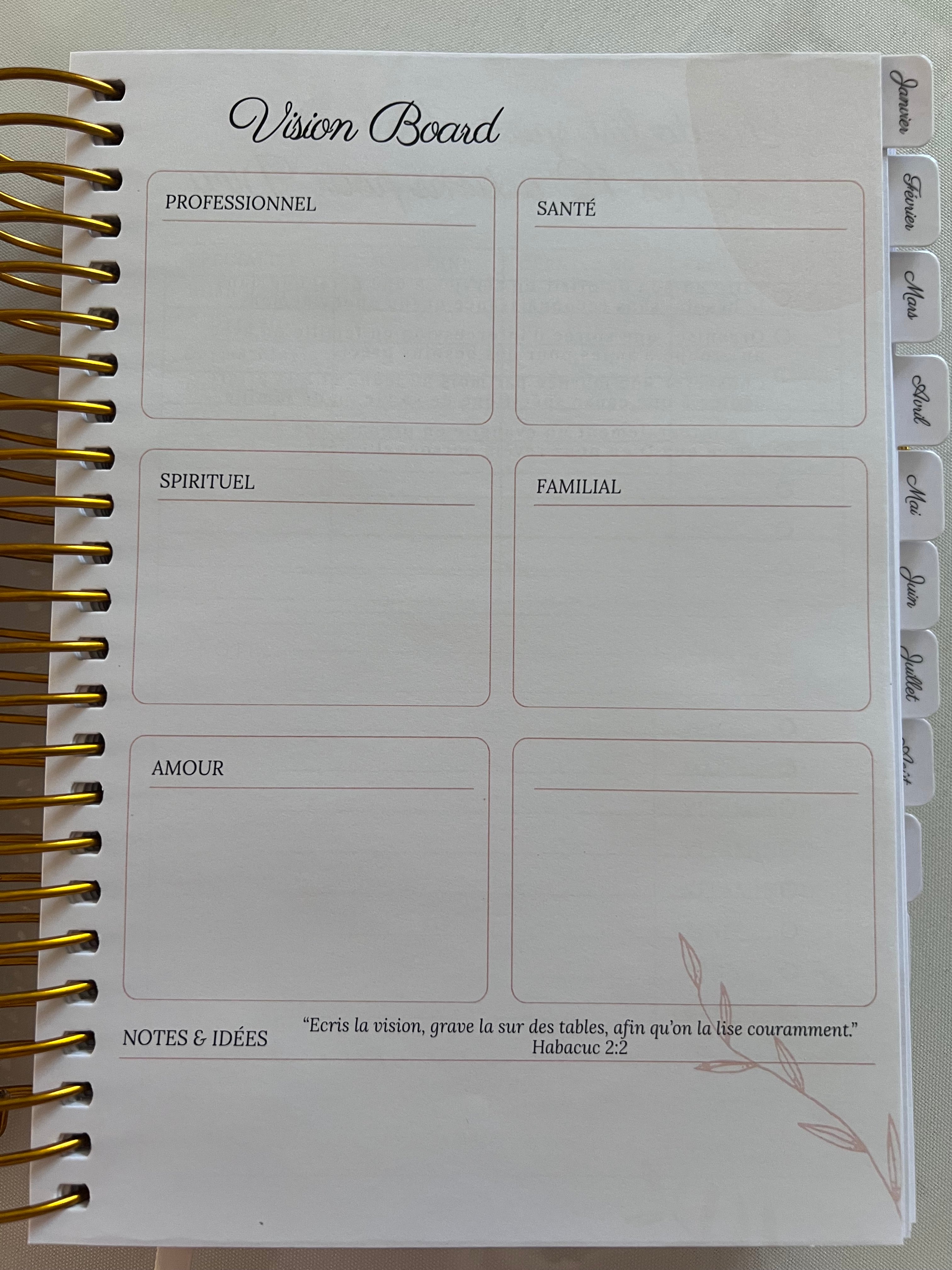 Journal/Planner 2026 (stock limité)