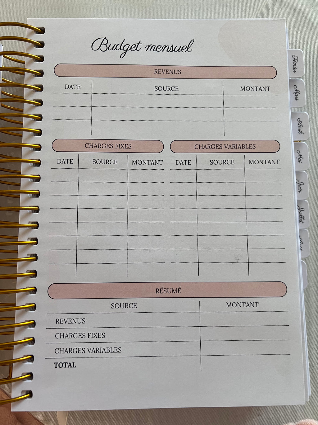 Journal/Planner 2026 (stock limité)