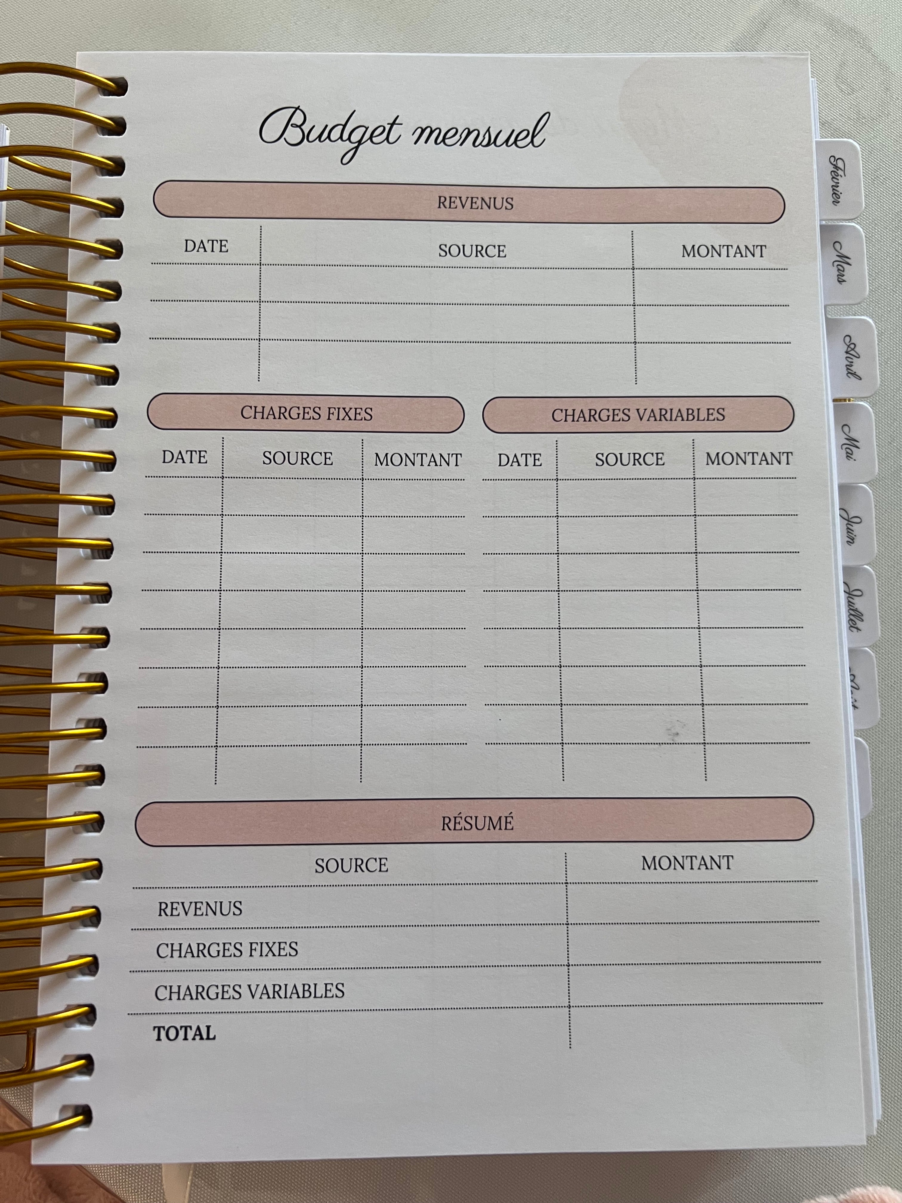 Journal/Planner 2026 (stock limité)