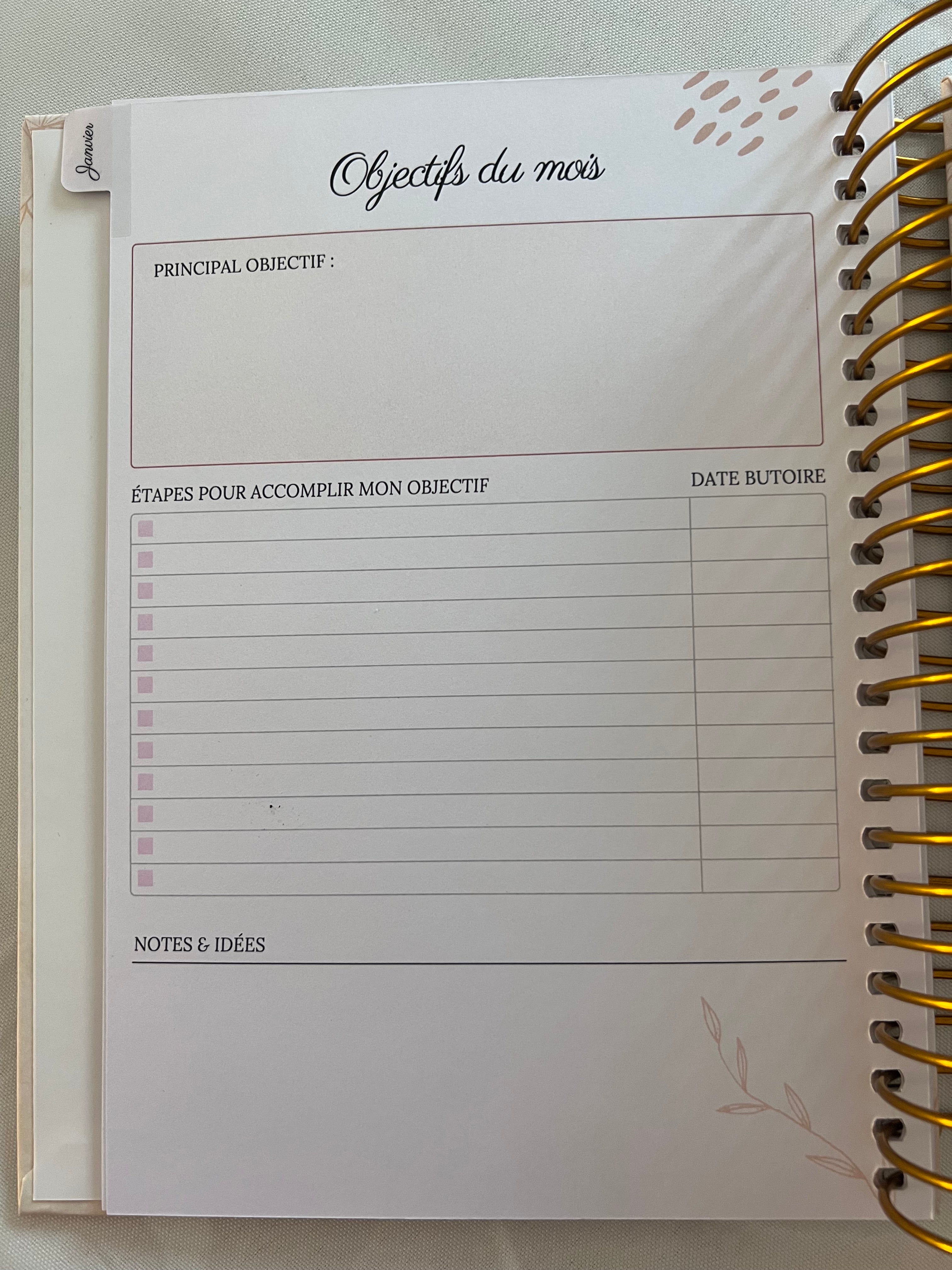 Journal/Planner 2026 (stock limité)
