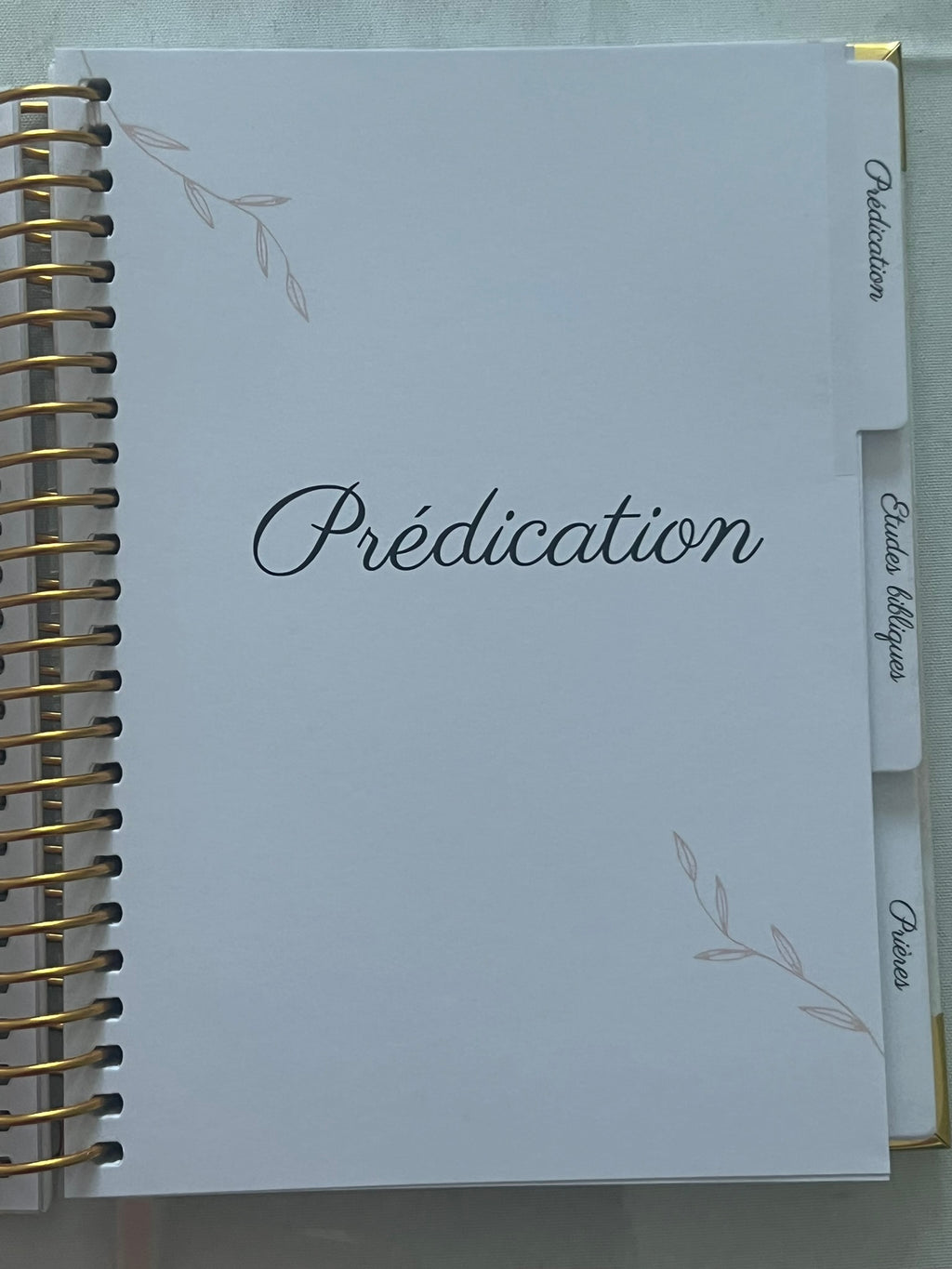 Carnet Spirituel 3-en-1 : Prédication · Étude Biblique · Prière