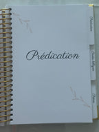Carnet Spirituel 3-en-1 : Prédication · Étude Biblique · Prière