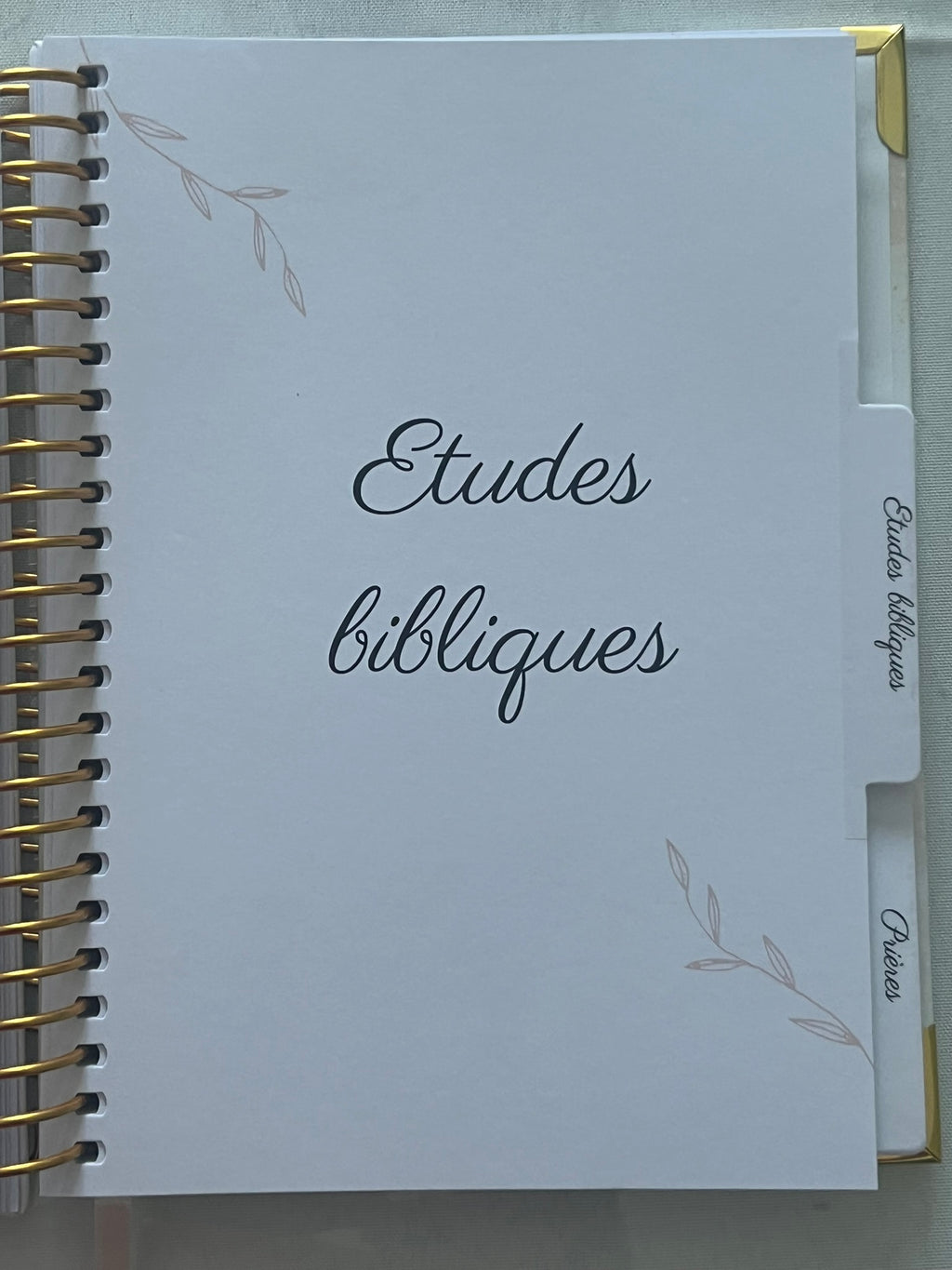 Carnet Spirituel 3-en-1 : Prédication · Étude Biblique · Prière