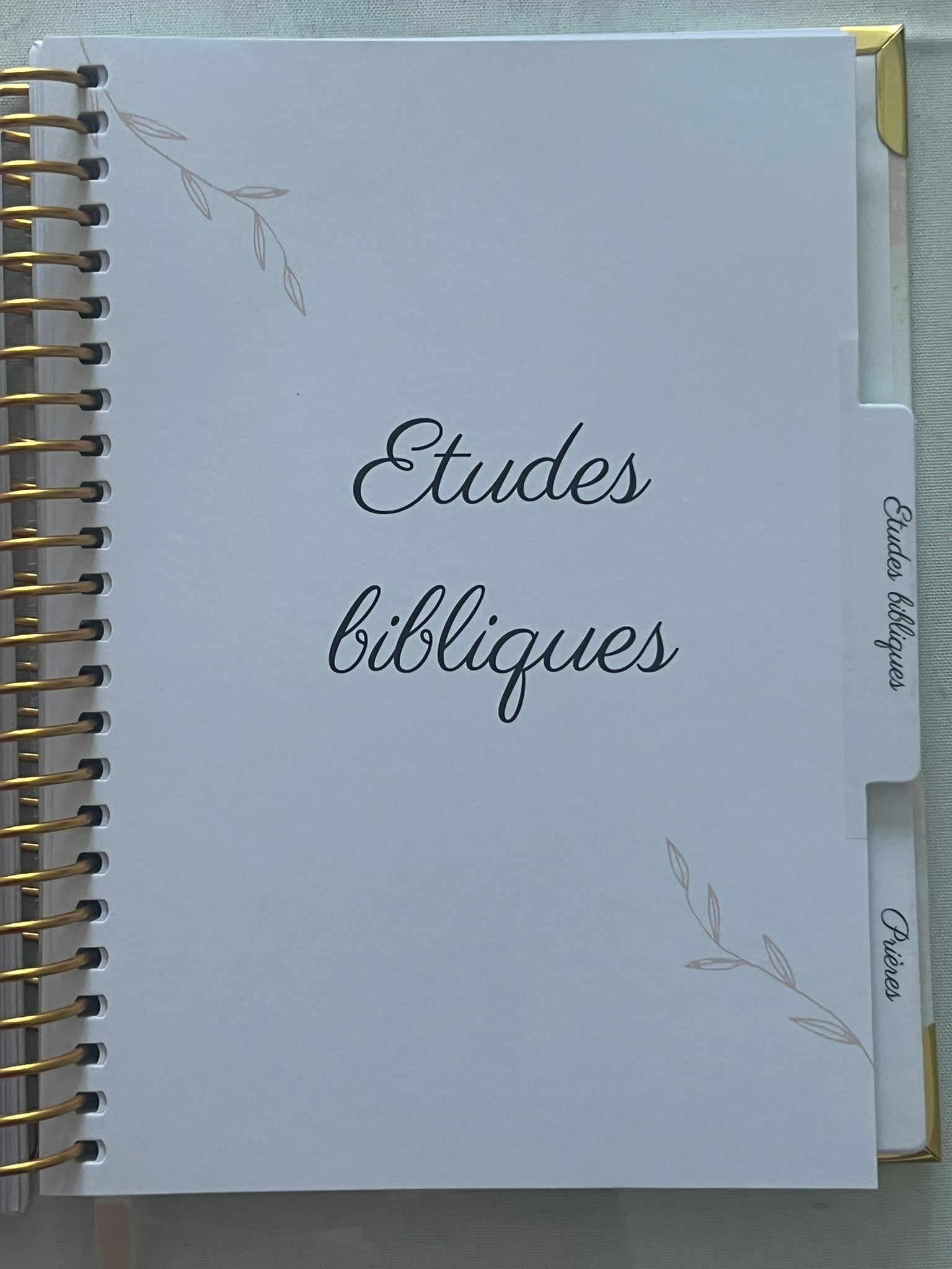 Carnet Spirituel 3-en-1 : Prédication · Étude Biblique · Prière