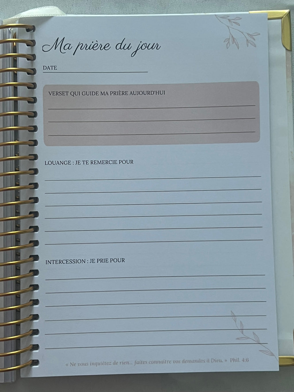 Carnet Spirituel 3-en-1 : Prédication · Étude Biblique · Prière